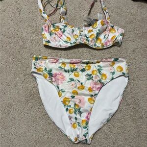 Victoria's Secret Lemon Floral Bikini